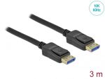 DELOCK DP Kabel 10K 60Hz 54Gbps Kunststoffgehäuse 3m
