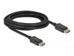 DELOCK DP Kabel 10K 60Hz 54Gbps Kunststoffgehäuse 3m