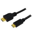 LogiLink CH0023 HDMI-Kabel 2 m HDMI Typ A (Standard) HDMI Type C (Mini) Schwarz