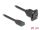 DeLOCK D-Typ USB 5 Gbps Kabel Typ-A Buchse zu Typ-A Buchse schwarz 20 cm