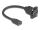 DeLOCK D-Typ USB 5 Gbps Kabel Typ-A Buchse zu Typ-A Buchse schwarz 20 cm