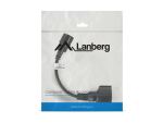 Lanberg CA-C14E-10CC-0018-BK Stromkabel Schwarz 0,18 m C14-Koppler