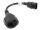 Lanberg CA-C14E-10CC-0018-BK Stromkabel Schwarz 0,18 m C14-Koppler