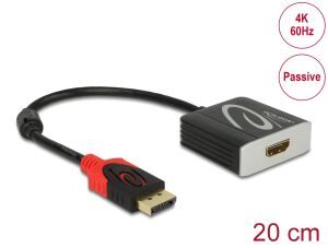 DELOCK Adapter Displayport -> HDMI-Buchse schwarz 20cm Kabel