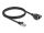 DELOCK Verlängerungskabel S/FTP RJ45 ST -> BU Cat6A 1.00m sw