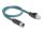 DeLOCK M12 Adapterkabel X-kodiert 8 Pin Buchse zu RJ45 Stecker 50 cm