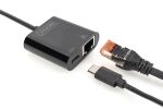 Digitus USB Type-C™ Gigabit Ethernet Adapter mit Power Delivery Unterstützung