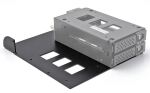 DELOCK 5.25 Metall Einbaurahmen für 2 x Wechselrahmen