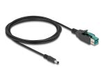 DELOCK PoweredUSB Kabel St. 12 V zu DC 5,5 x 2,5 mm St. 2 m