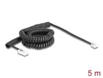 DELOCK Telefonkabel/Spiralkabel RJ11 St. zu RJ45 St. 5m S.