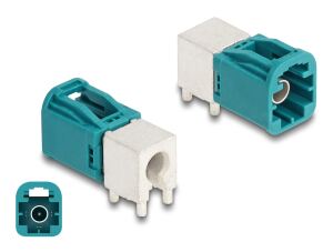 DELOCK Mini FAKRA Stecker single gewinkelt A-Typ PCB