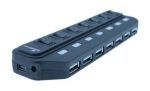 MediaRange MRCS504 Schnittstellen-Hub 480 Mbit/s Schwarz