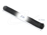 DELOCK Geflechtschlauch selbstschließend 5 m x 19 mm schwarz