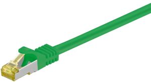 Goobay RJ45 Patchkabel CAT 6A S/FTP (PiMF), 500 MHz mit CAT 7 Rohkabel, Grün, 2m