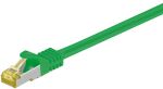 Goobay RJ45 Patchkabel CAT 6A S/FTP (PiMF), 500 MHz mit CAT 7 Rohkabel, Grün, 2m