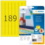HERMA Farbige Etiketten A4 25.4x10 mm gelb Papier matt...
