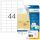HERMA Etiketten transparent matt A4 48.3x25.4 mm Folie 1100 St.
