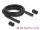 DeLOCK Kabelschutzschlauch 2 m x 18,5 mm mit 2 x PG13,5 Schlauchverschraubung Set schwarz