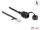 DeLOCK Kabel RJ45 Stecker zu RJ45 Buchse zum Einbau mit Verschlusskappe Cat.5e FTP IP68 staub- und wasserdicht 25 cm schwarz