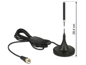 DELOCK DAB-Antenne F 21dBi Standfuß starr schwarz