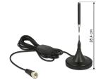DELOCK DAB-Antenne F 21dBi Standfuß starr schwarz