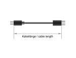 DELOCK Kabel USB C > C E-Marker 5A 1.0m schwarz