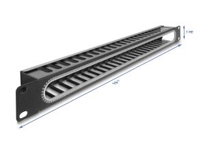 DELOCK 19" 1 HE Kabelmanagement Rangierpanel mit Öffnung sch