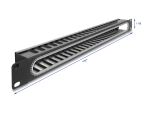 DELOCK 19" 1 HE Kabelmanagement Rangierpanel mit...