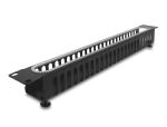 DELOCK 19" 1 HE Kabelmanagement Rangierpanel mit...
