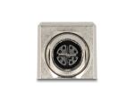 DeLOCK M12 Adapter X-kodiert 8 Pin Buchse zu RJ45 Buchse Cat.6A STP geschirmt 90° gewinkelt