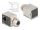 DeLOCK M12 Adapter X-kodiert 8 Pin Buchse zu RJ45 Buchse Cat.6A STP geschirmt 90° gewinkelt