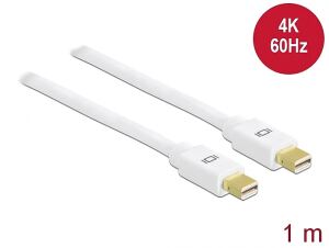 DELOCK Displayport Kabel mini DP -> mini DP St/St 1.00m weiß