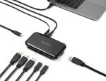 DELOCK 7 Port USB 3.2 Gen 2 Hub mit 4 USB Typ-A