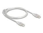 DELOCK USB Kabel A -> A St/St 1.00m transparent