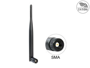 DELOCK WL-Antenne SMA 5dBi Kippgelenk schwarz