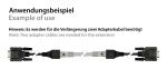 Alcasa 4945-MF Kabeladapter RJ-45 RS232 Schwarz