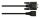 Alcasa 4945-MF Kabeladapter RJ-45 RS232 Schwarz