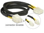 DELOCK Stromkabel 8pin EPS -> 8pin EPS St/Bu 0.44m