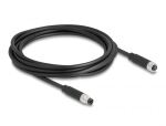 DeLOCK M8 4 Pin Kabel A-kodiert Stecker zu Buchse PUR (TPU) 3 m