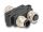 DeLOCK M12 Y-Splitter A-kodiert 4 Pin 1 x Buchse zu 1 x Stecker und 1 x Buchse Parallelschaltung