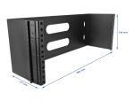 DELOCK 19" Wandhalterung 4 HE schwarz. Generation