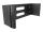 DELOCK 19" Wandhalterung 4 HE schwarz. Generation