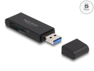 DELOCK Card Reader SuperSpeed USB 5 Gbps für SD und Micro SD