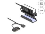 DELOCK M.2 Kühlkörper für SSD 2280 mit RGB LED Beleuchtung
