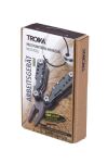 TROIKA TOL42/GY Multi-Tool-Zange Schlüsselkette 10 Werkzeug Grau