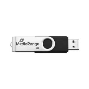 MediaRange MR931-2 USB-Stick 16 GB USB Type-A / Micro-USB 2.0 Silber, Schwarz