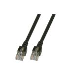 EFB Elektronik RJ45 S/FTP Cat5e Netzwerkkabel Schwarz 0,5...