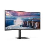 AOC V5 CU34V5C/BK Computerbildschirm 86,4 cm (34") 3440 x 1440 Pixel Wide Quad HD LED Schwarz