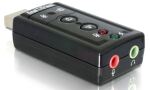 DeLOCK 61645 Kabeladapter USB 2.0 2x 3,5 Schwarz