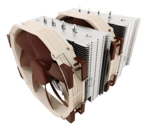 Noctua NH-D15 Computerkühlsystem Prozessor Kühler 14 cm Beige, Braun, Stahl